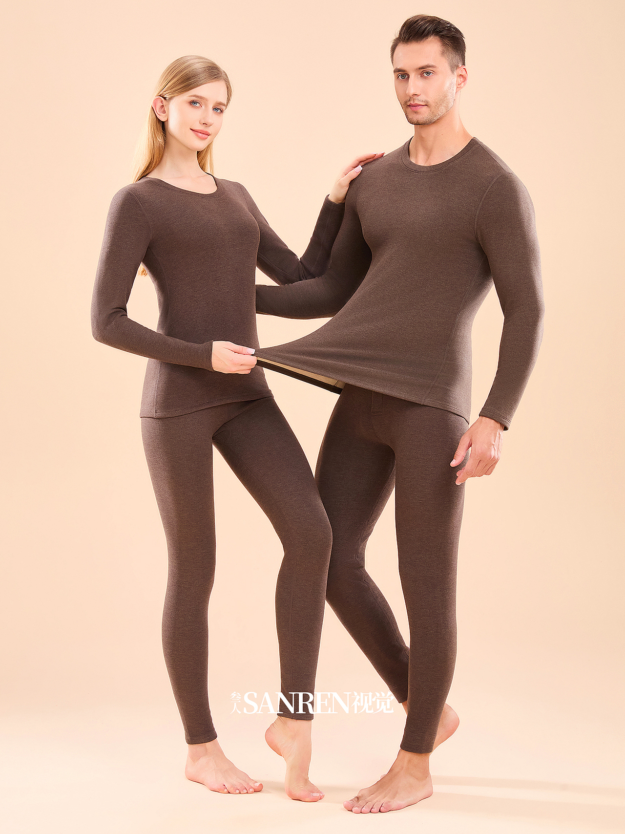 保暖内衣拍摄 模特拍摄 秋衣秋裤 男女内衣拍摄（图ZMzk1NzA3MjA0） - 人像摄影 - 站酷设计师叁人视觉原创素材 - 站酷ZCOOL