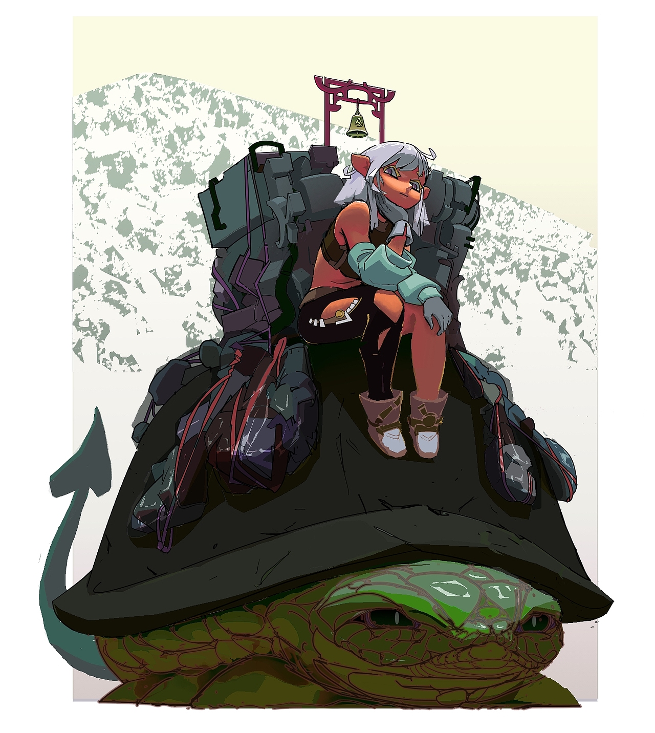 角色带场景插图（图ZMzk1NzA5NzU2） - 游戏原画 - 站酷设计师Lam一改原创素材 - 站酷ZCOOL