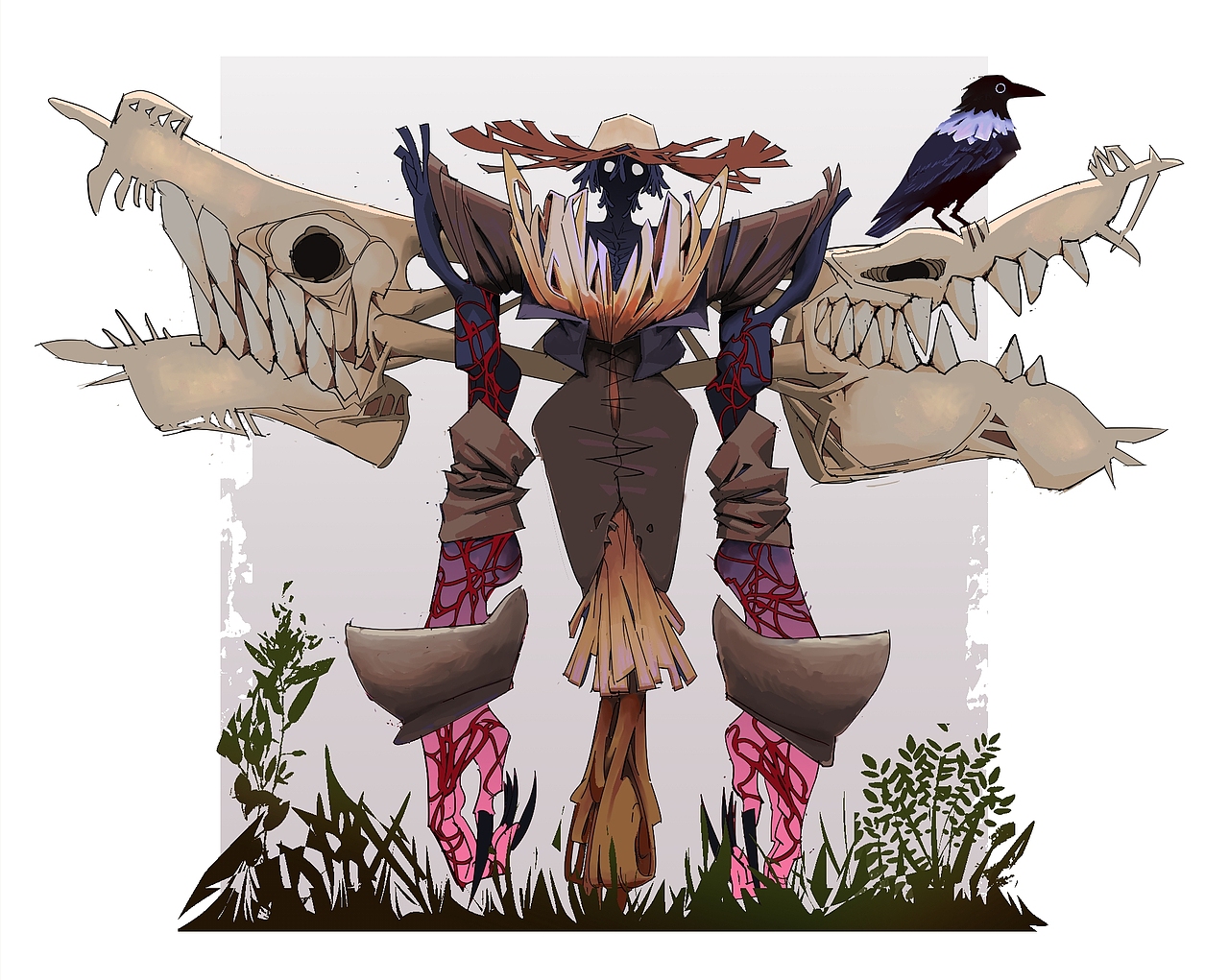 角色带场景插图（图ZMzk1NzA5NzY4） - 游戏原画 - 站酷设计师Lam一改原创素材 - 站酷ZCOOL