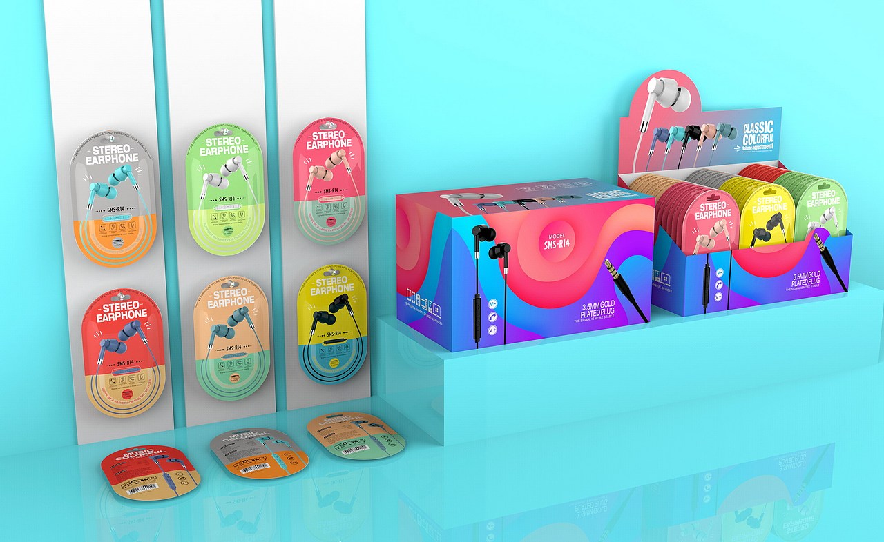 有线耳塞异性套盒袋子包装设计合集