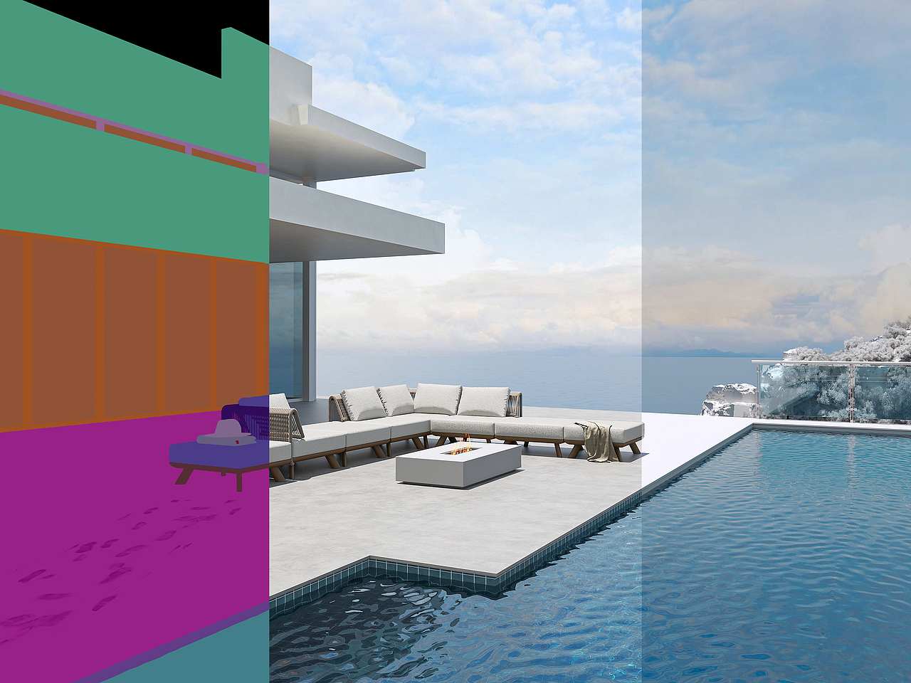 户外家具渲染 | 高端写实 | 户外沙发（图ZMzk1NzE3NTEy） - 产品 - 站酷设计师追梦视觉MAX原创素材 - 站酷ZCOOL