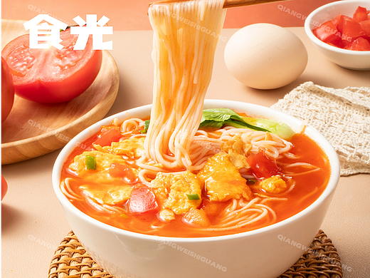 番茄鸡蛋面产品拍摄