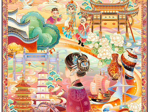 海丝起点•闽都盛景图