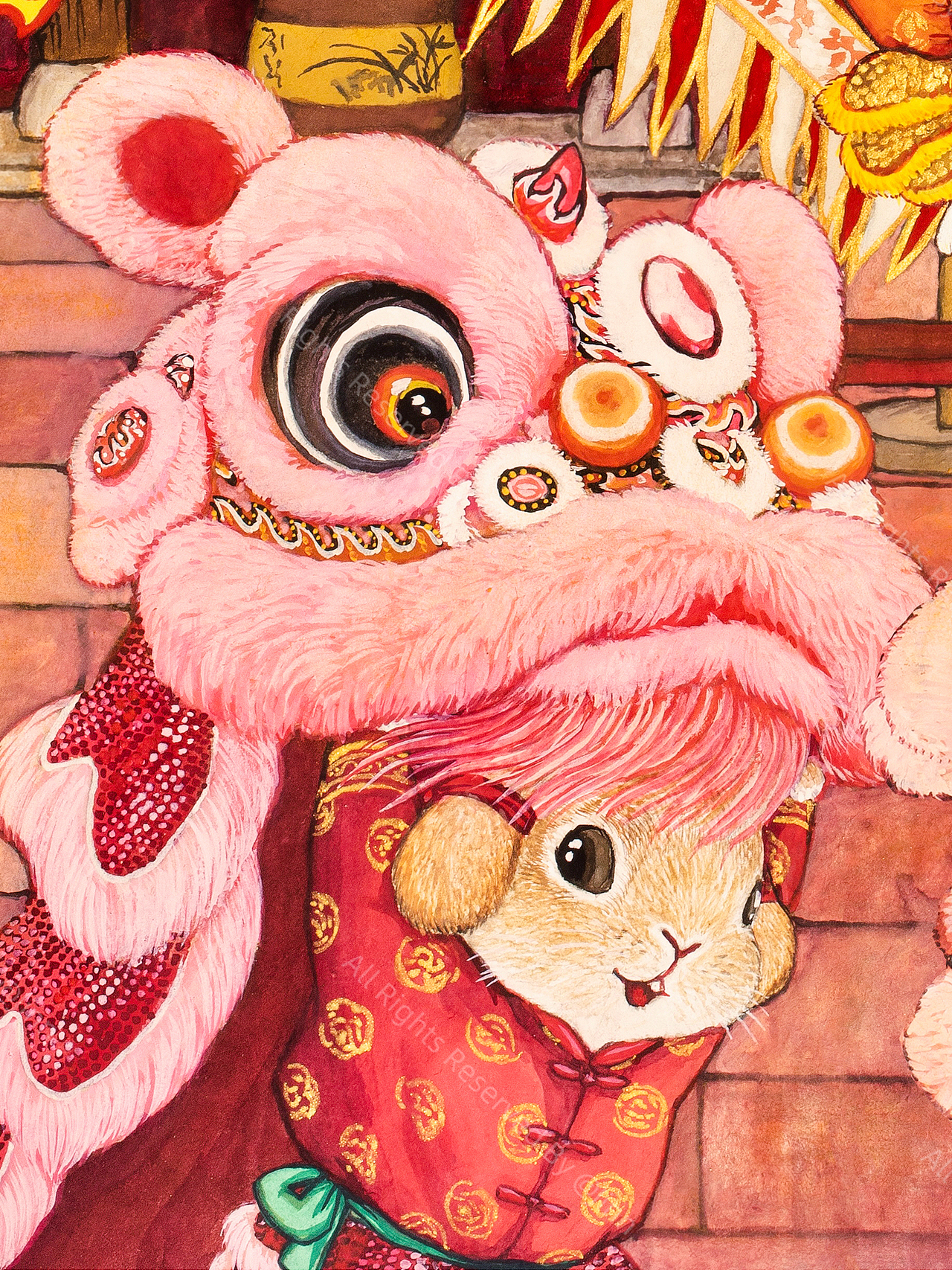 《習遊記·醒獅》（图ZMzk1NzI5NDM2） - 艺术插画 - 站酷设计师程靖Jinn原创素材 - 站酷ZCOOL