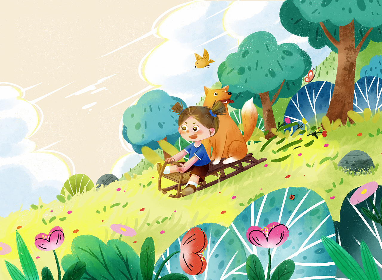 儿童插画——最近的日常练习（图ZMzk1NzM3NzE2） - 儿童插画 - 站酷设计师屋顶橙子原创素材 - 站酷ZCOOL