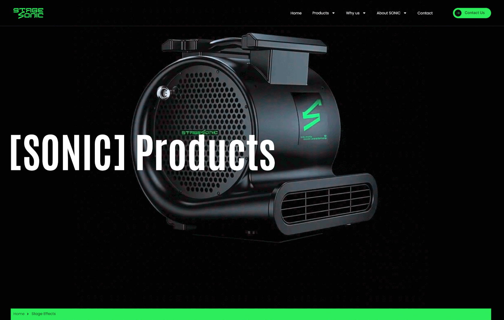 StageSonic-舞台设备响应式官网设计（图ZMzk1NzQxODg4） - 企业官网 - 站酷设计师小径分叉的村口原创素材 - 站酷ZCOOL