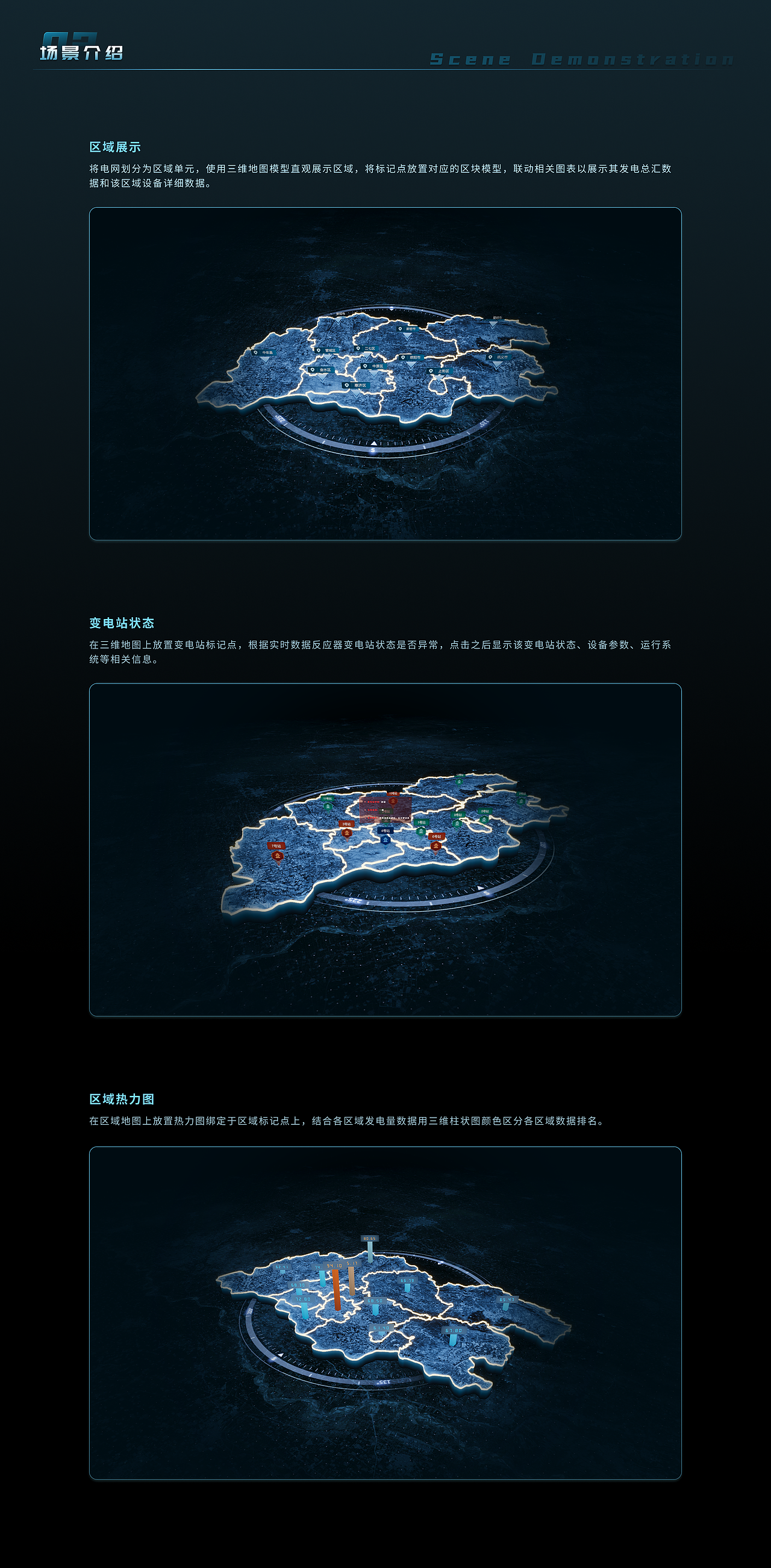 电网数据分析可视化 | 山海鲸可视化数字孪生项目案例（图ZMzk1NzU0MzEy） - 软件界面 - 站酷设计师山海鲸可视化原创素材 - 站酷ZCOOL
