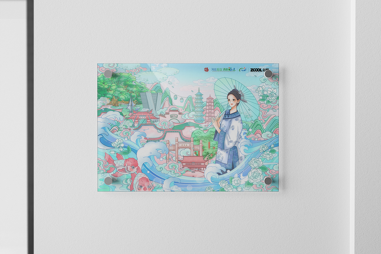 茉莉榕城・福泽之地（图ZMzk1NzU2MTA0） - 商业插画 - 站酷设计师IRENE嘎嘎原创素材 - 站酷ZCOOL