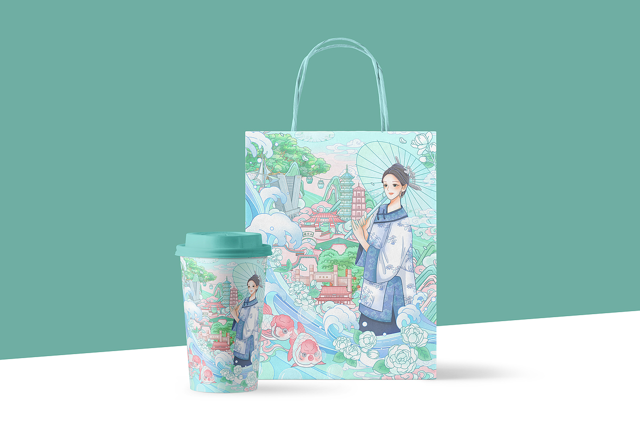 茉莉榕城・福泽之地（图ZMzk1NzU2NzY0） - 商业插画 - 站酷设计师IRENE嘎嘎原创素材 - 站酷ZCOOL