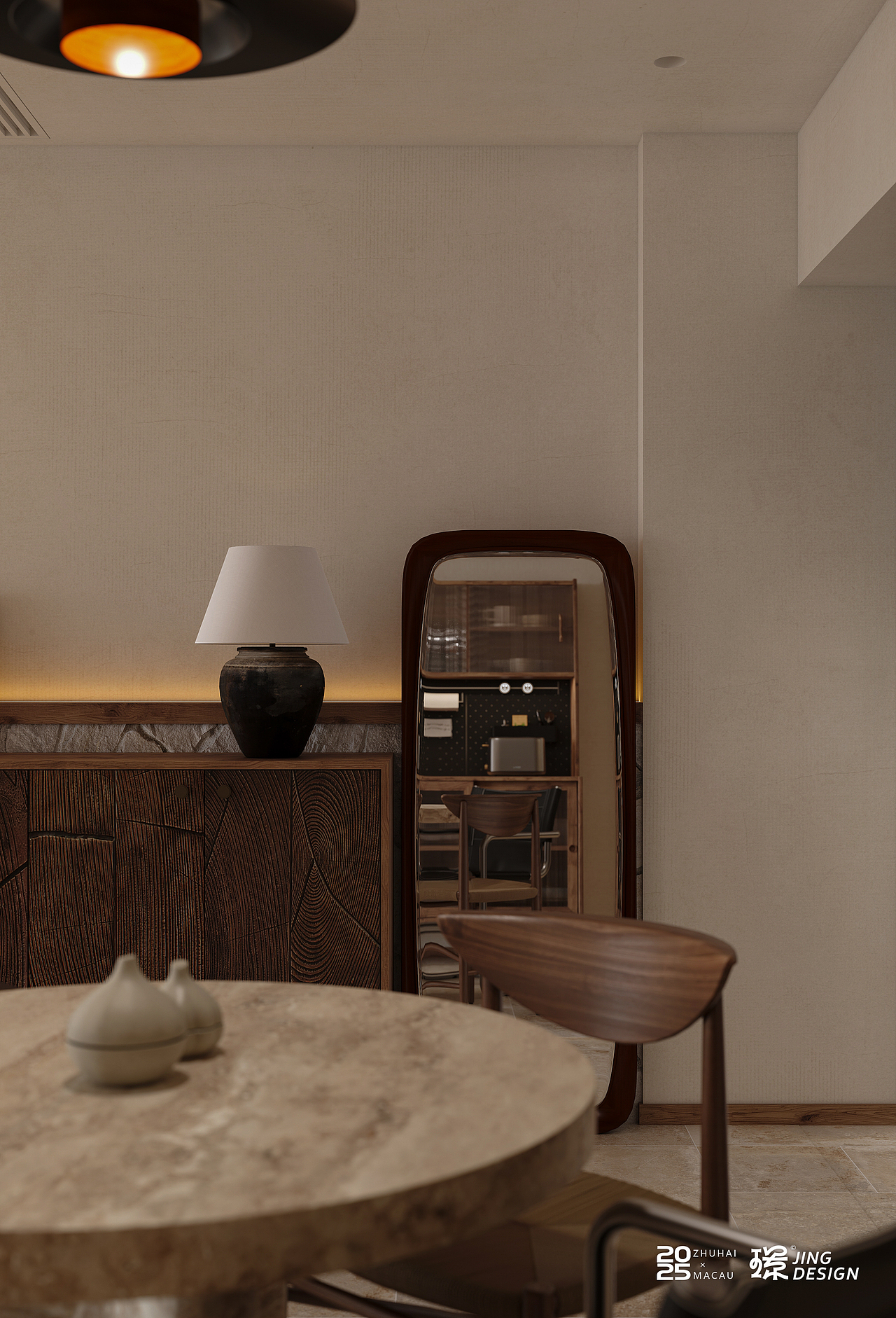 中古侘寂大地风的设计案例(旧房改造现场施工落地中)