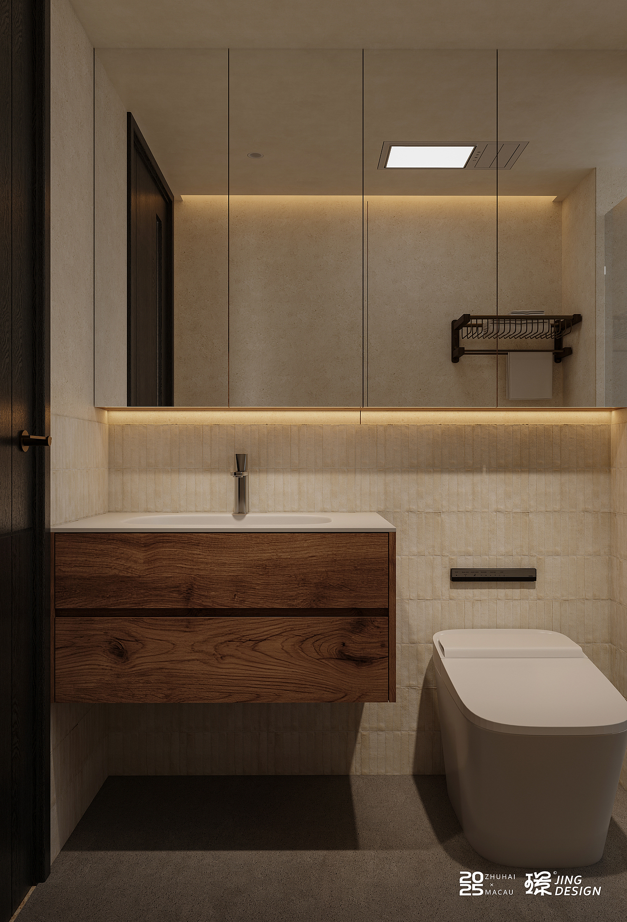 中古侘寂大地风的设计案例(旧房改造现场施工落地中)