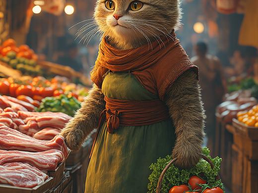 可灵文生图--小猫