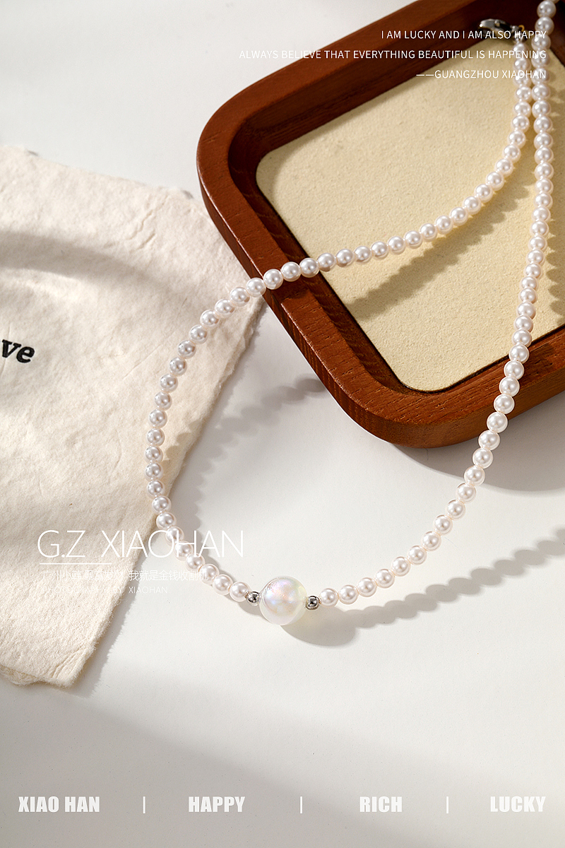 电商饰品拍摄 珍珠首饰拍摄 珍珠项链 珍珠手链 ins风