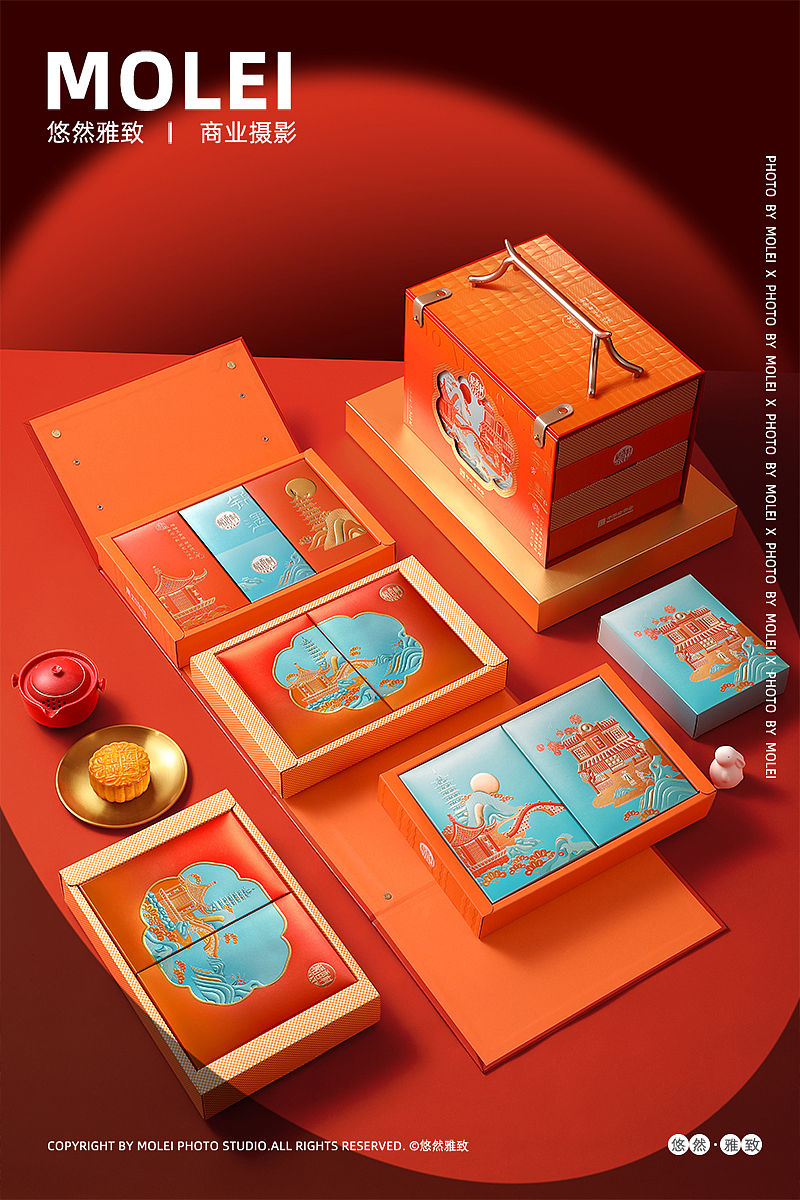 稻香村礼盒|锦遇|中秋礼盒拍摄|月饼|默雷