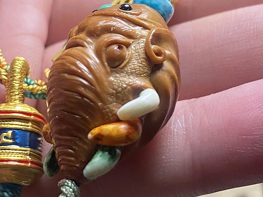 橄榄核镶嵌🦣牙！绿松石！