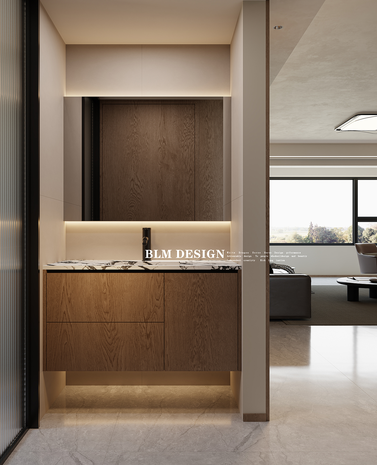 现代--白龙马效果图