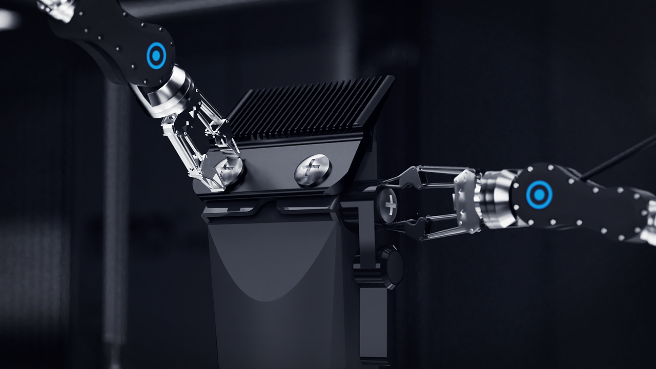 科技概念电推剪动画