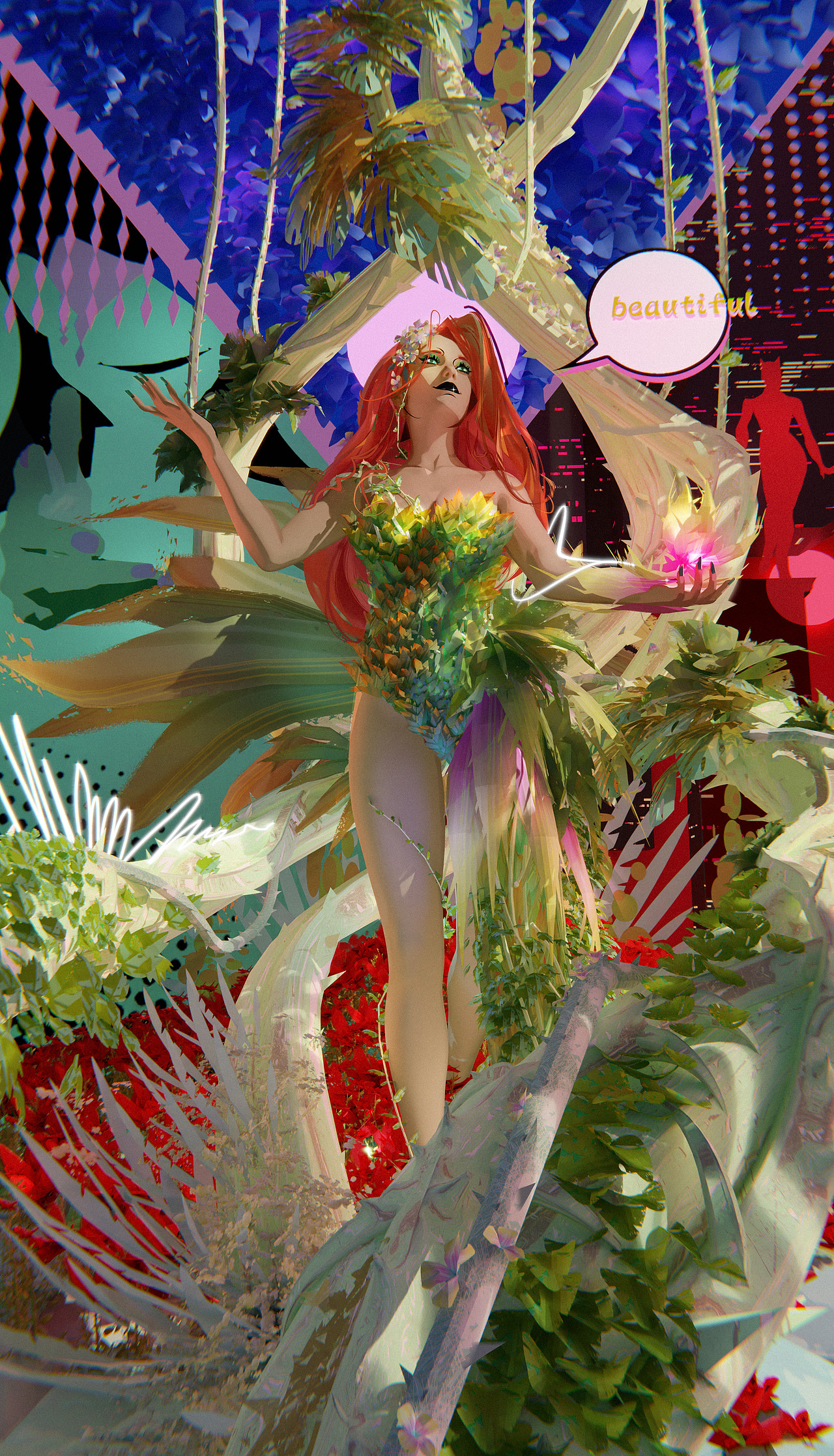 blender风格化-哥谭魅影-毒藤女