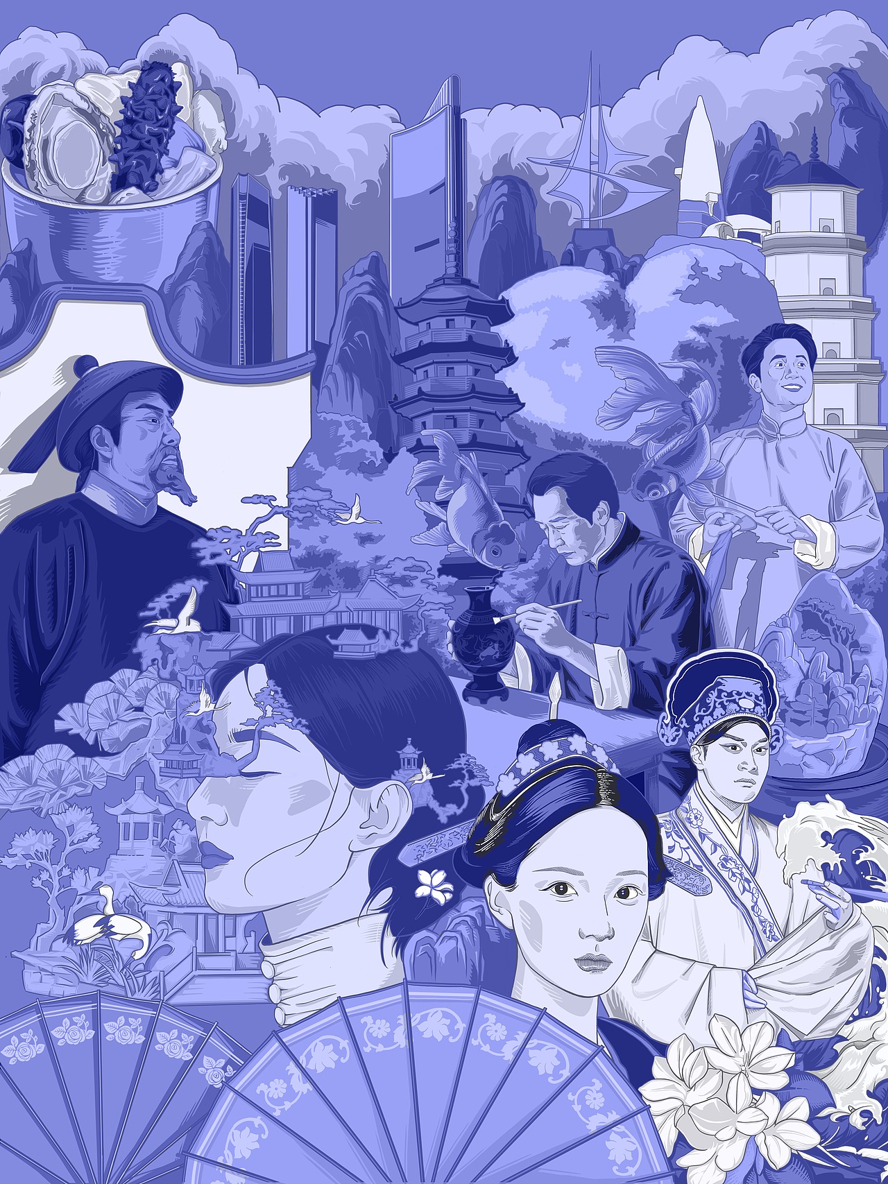 福满·有福之州（图ZMzk1ODI5MTU2） - 商业插画 - 站酷设计师涂宇恒原创素材 - 站酷ZCOOL