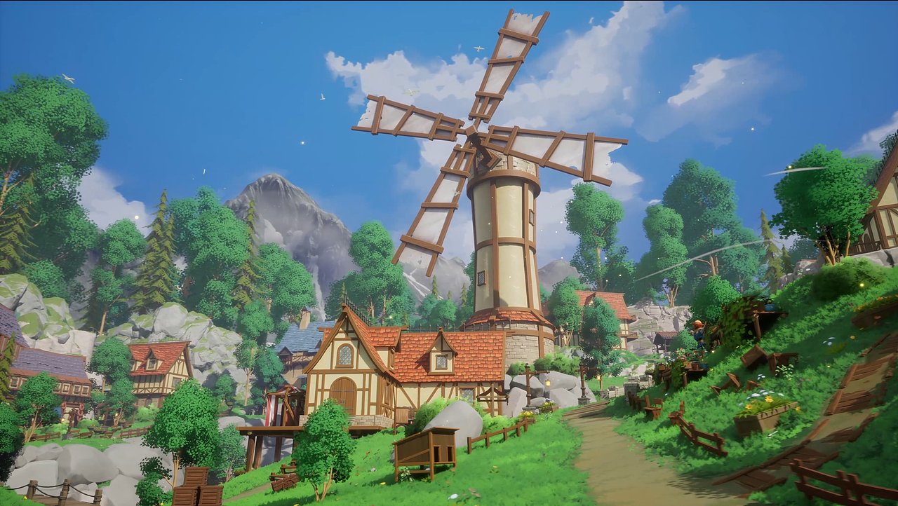 虚幻引擎5_地编作品_风格化小镇