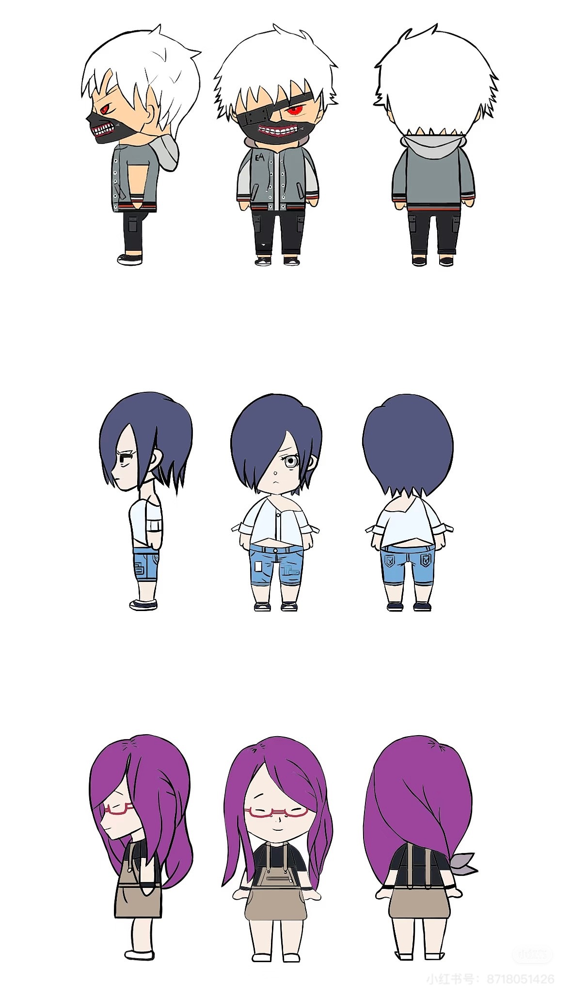 东京喰种IP形象设计（图ZMzk1ODMxODI0） - 商业插画 - 站酷设计师梦屿啊原创素材 - 站酷ZCOOL