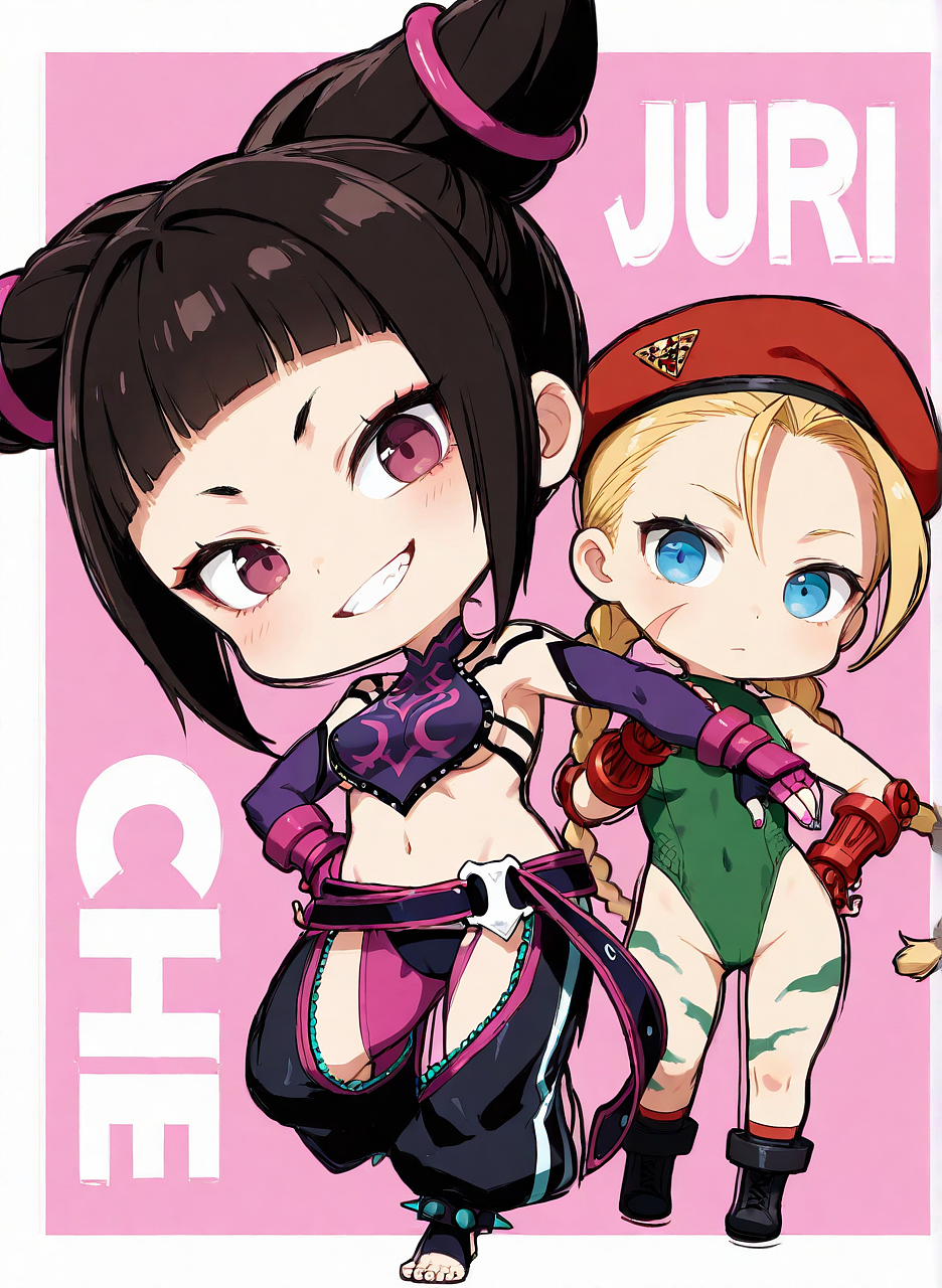 Q版街霸6 小孩曾卓君“前妻”韩蛛俐&嘉米