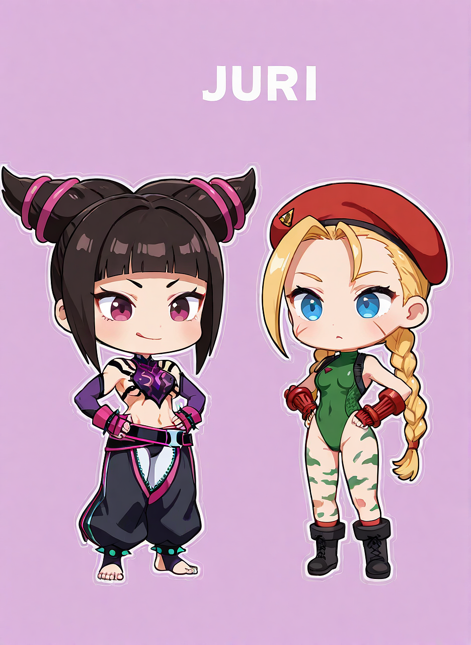 Q版街霸6 小孩曾卓君“前妻”韩蛛俐&嘉米