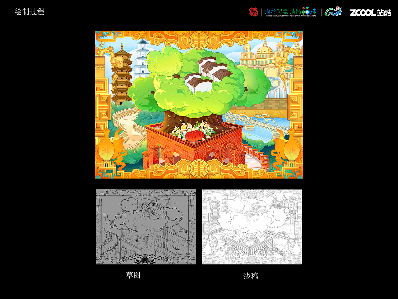 有福之州-福州（图ZMzk1ODM1ODI0） - 商业插画 - 站酷设计师邦曦V原创素材 - 站酷ZCOOL