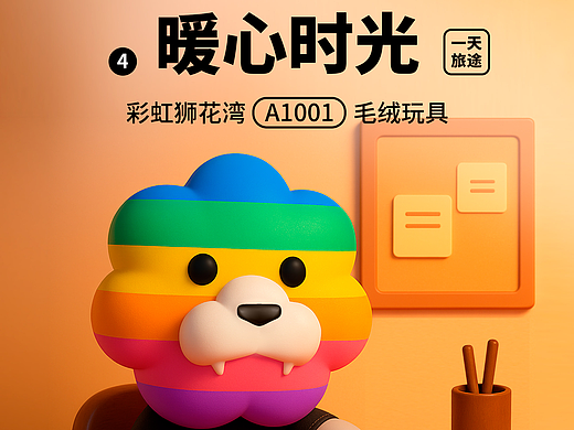 一天旅途：暖心时光，寻找「希望」的模样，彩虹狮花湾毛绒玩具