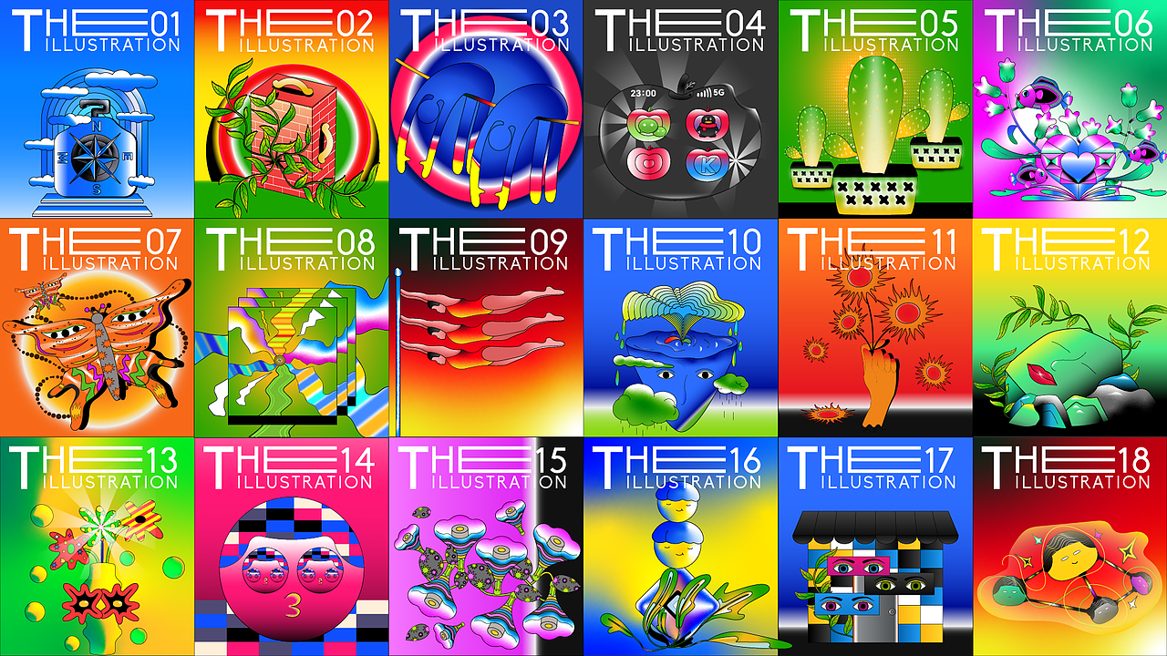 2025-ILLUSTRATION 插画系列（图ZMzk1ODQxMTM2） - 艺术插画 - 站酷设计师Ruby心原创素材 - 站酷ZCOOL