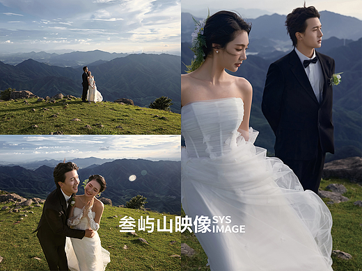 难怪年轻人喜欢~山顶电影感婚纱照鲨疯啦