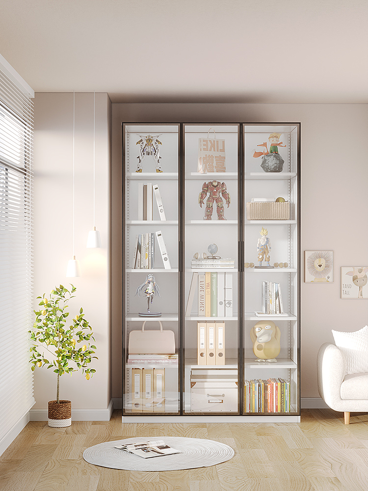 钢制玻璃手办柜