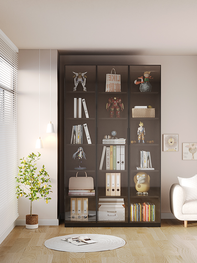 钢制玻璃手办柜