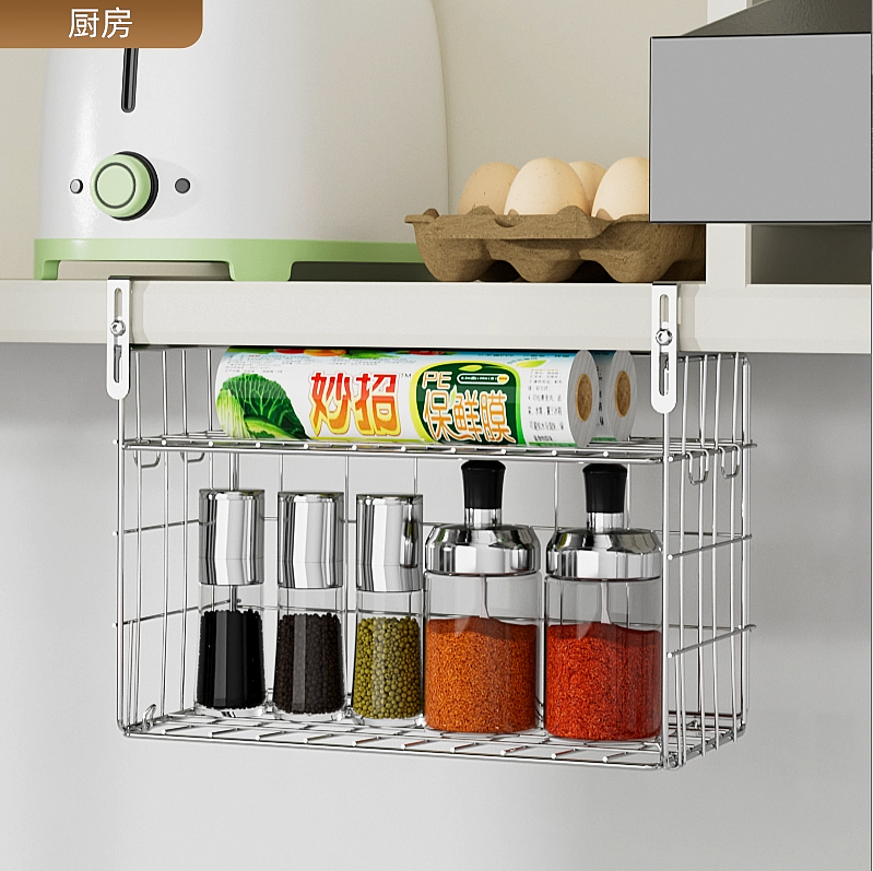 工作作品：不锈钢厨房置物架