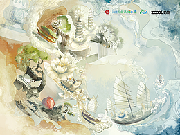 《福海萦萦》福州文旅插画设计