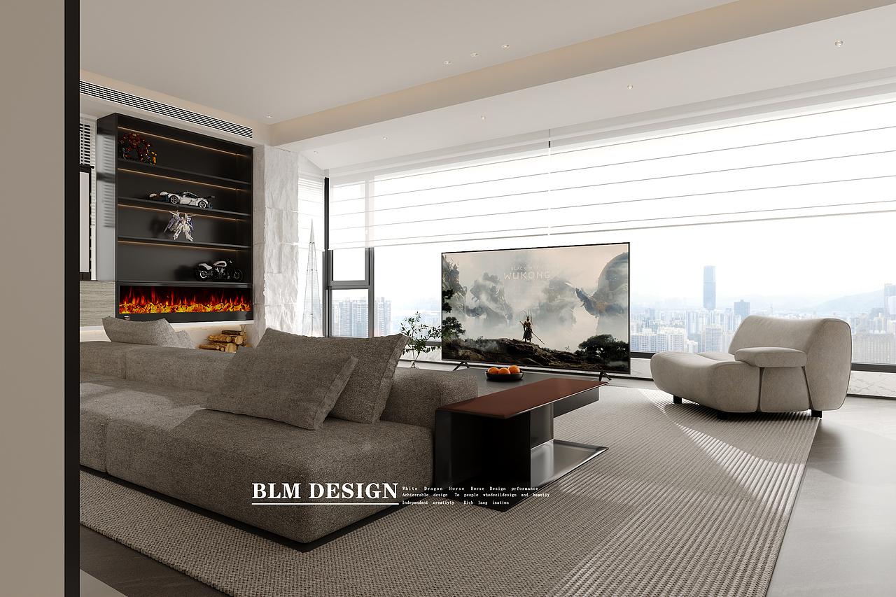 现代风-白龙马效果图（图ZMzk1ODY5NjA0） - 家装设计 - 站酷设计师小鱼吐泡泡泡泡泡原创素材 - 站酷ZCOOL