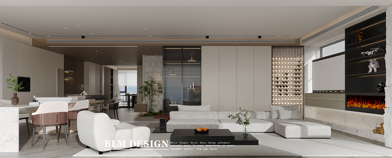 现代风-白龙马效果图（图ZMzk1ODY5NjMy） - 家装设计 - 站酷设计师小鱼吐泡泡泡泡泡原创素材 - 站酷ZCOOL