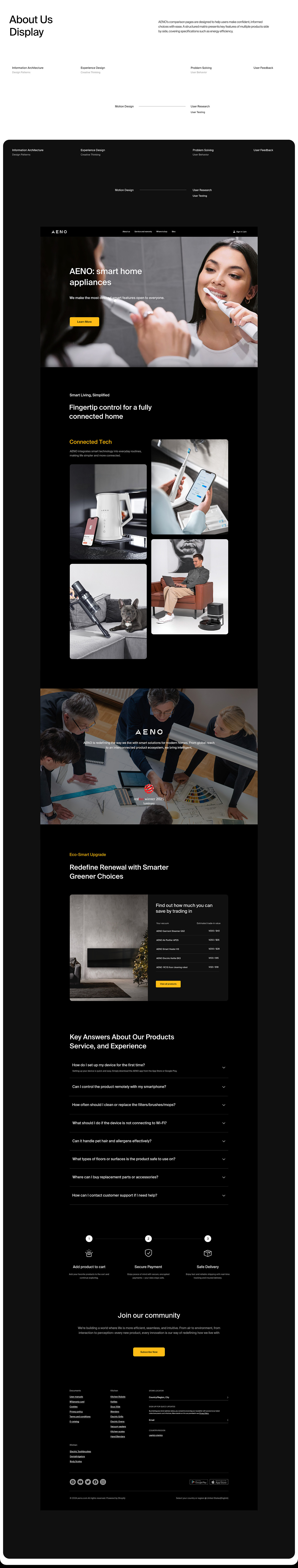 跨境电商｜AENO Smart Home 独立站（图ZMzk1ODcwMDI0） - 电商 - 站酷设计师亚拓原创素材 - 站酷ZCOOL