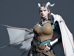 3D人物建模-龙女