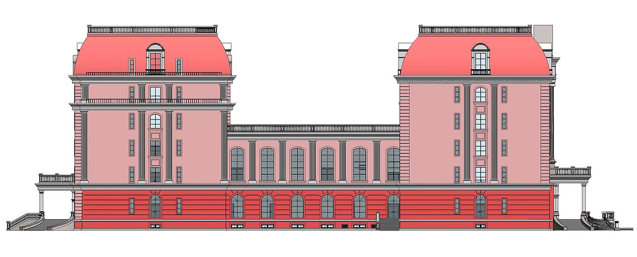 结构+建筑+室外精装修模型（带渲染）