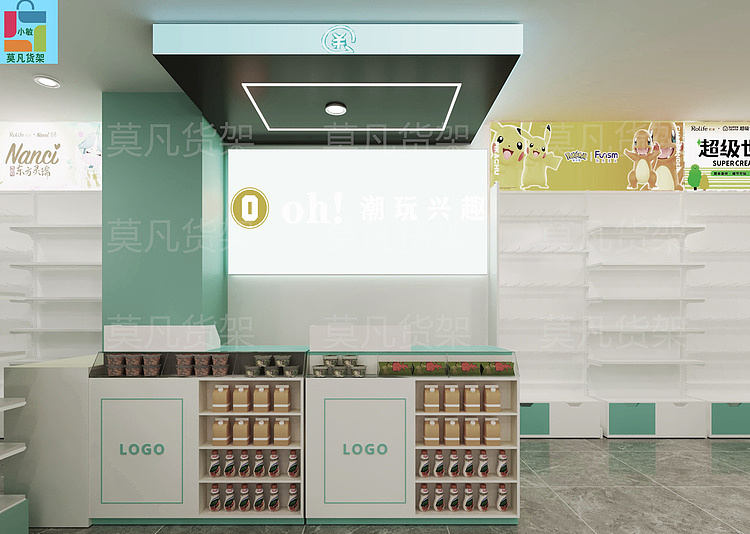 组装式文创潮玩店道具工艺简单-莫凡货架价格咨询