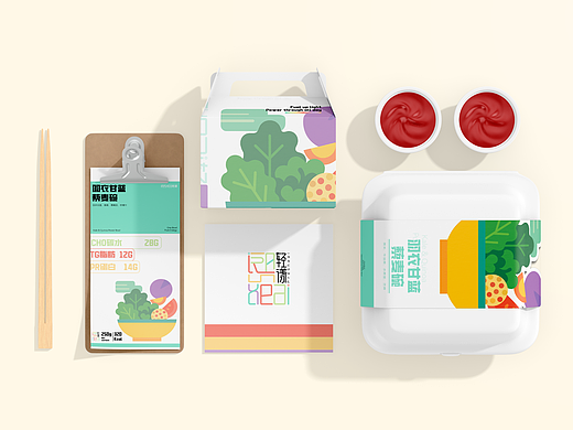 Fresheal|轻漾 轻食品牌包装设计