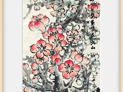 国画的柔情-国画家姚永丰-原创诗词国画-红棉早春