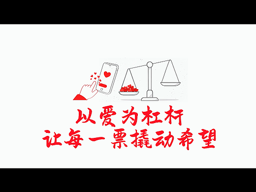 以爱为杠杆，让每一票撬动希望