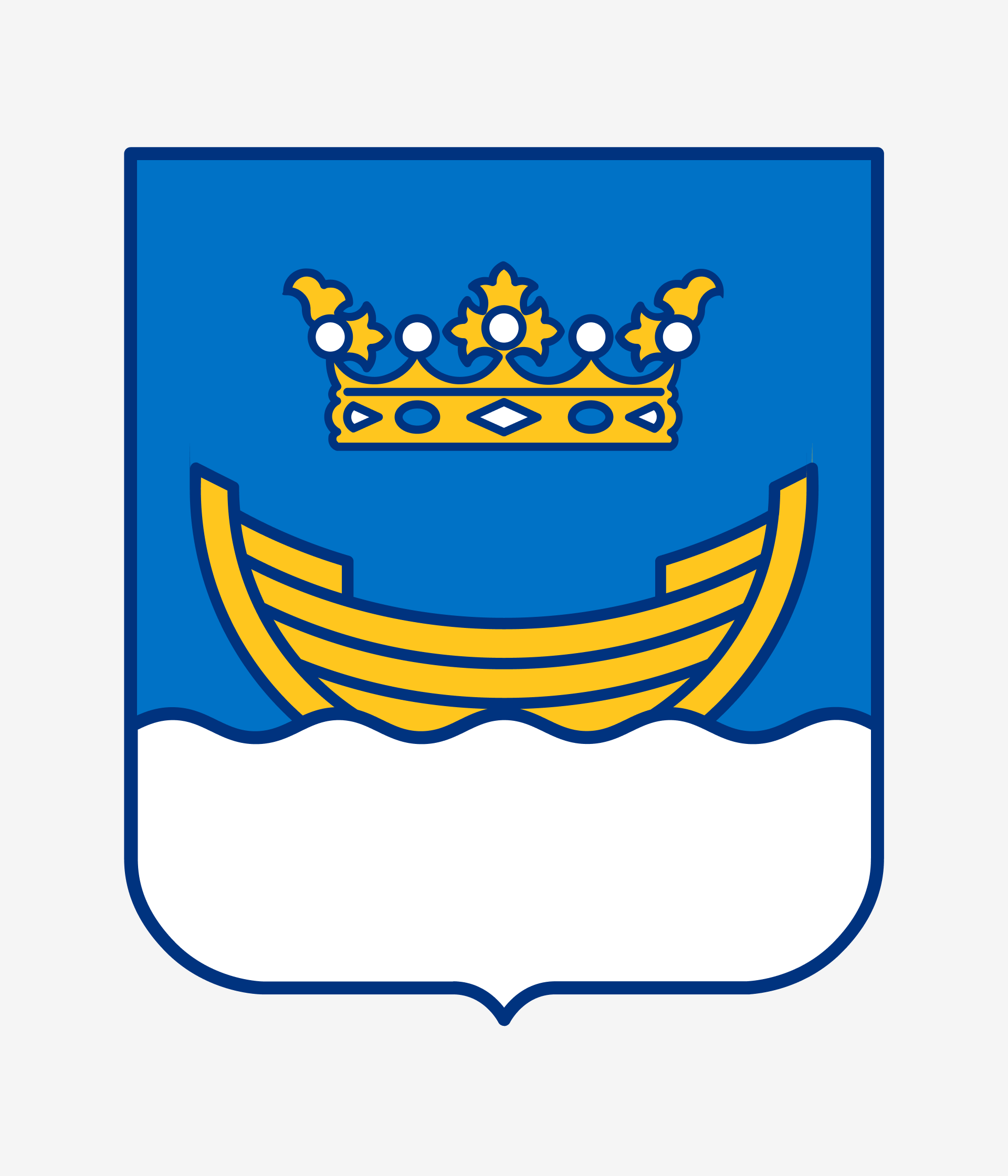 ↑赫尔辛基市徽 Helsinki Coat of Arms