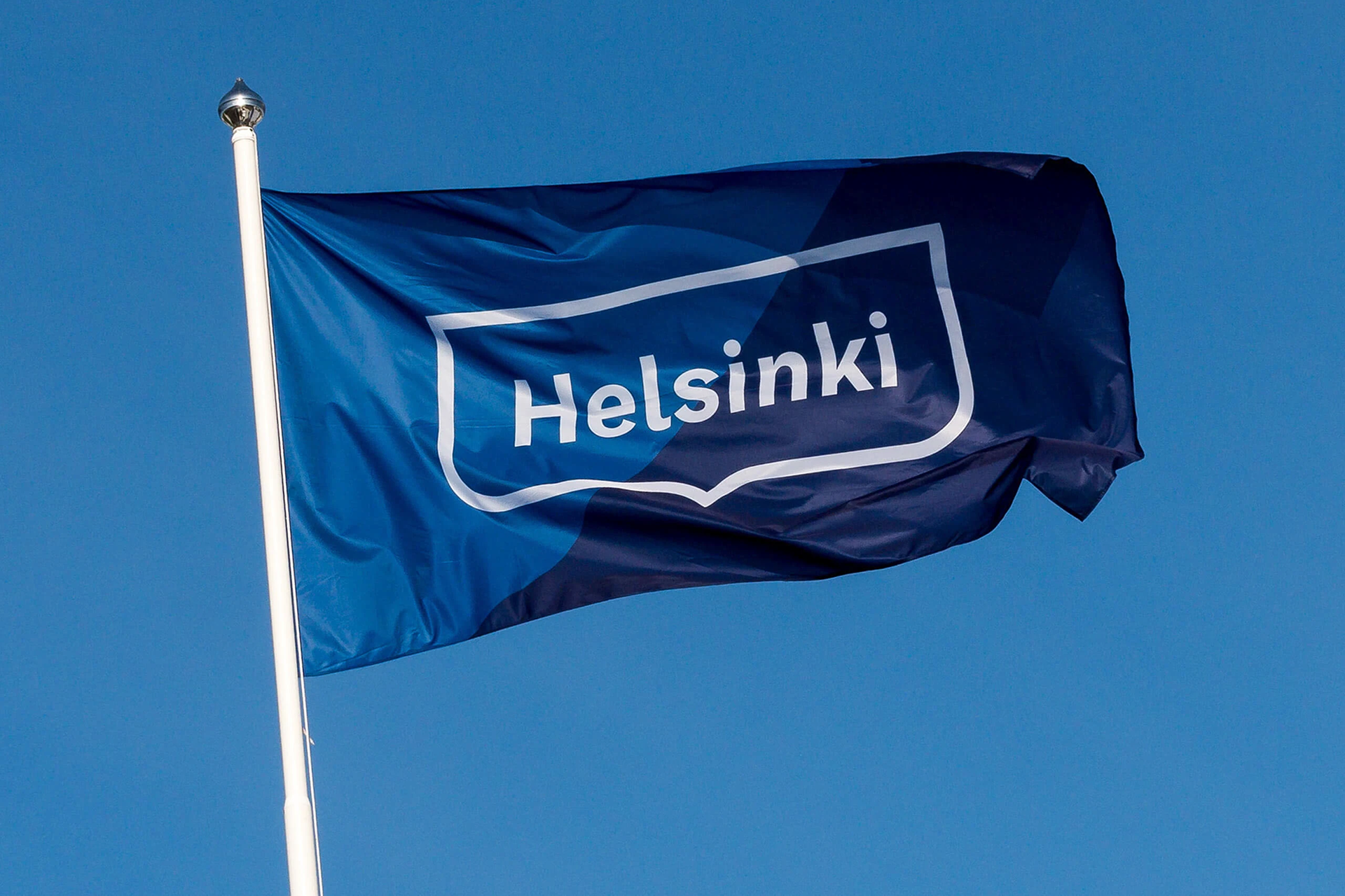 ↑赫尔辛基 新市旗 Helsinki City Flag