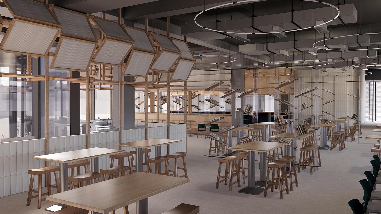 学校食堂（图ZMzk1OTI2ODE2） - 商业空间设计 - 站酷设计师HoPuDesing原创素材 - 站酷ZCOOL