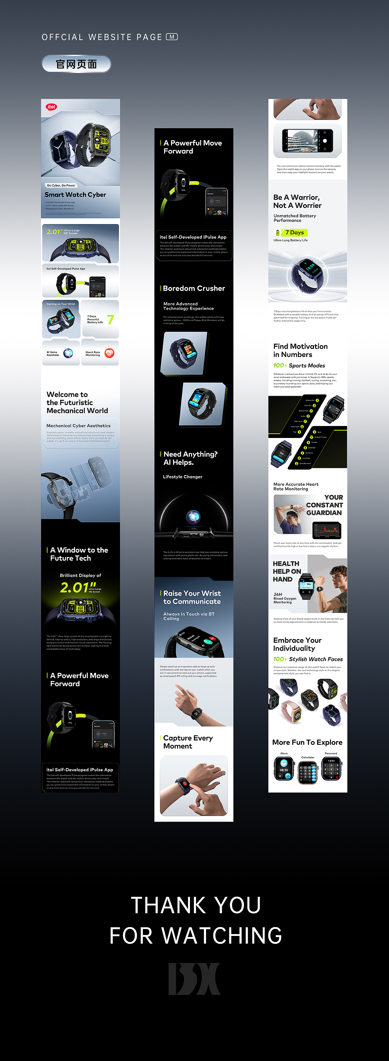 3c手表产品详情页电商产品站国际站设计