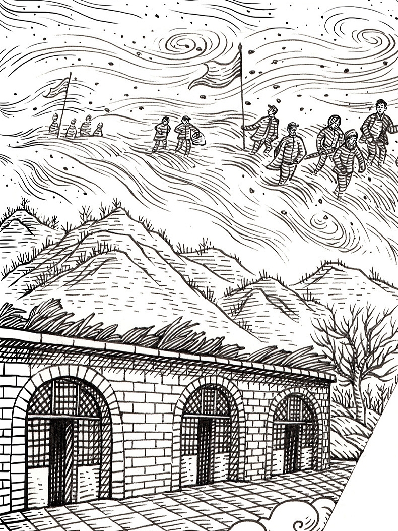 为“红领巾讲解员”系列丛书，画的其中第2本的封面（图ZMzk1OTQ1NjY4） - 艺术插画 - 站酷设计师傅淳强画者之旅原创素材 - 站酷ZCOOL