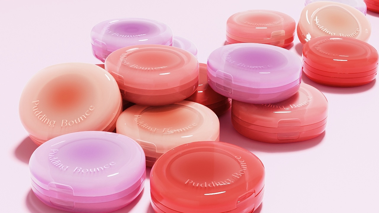 双开门唇颊霜包装设计